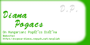 diana pogacs business card